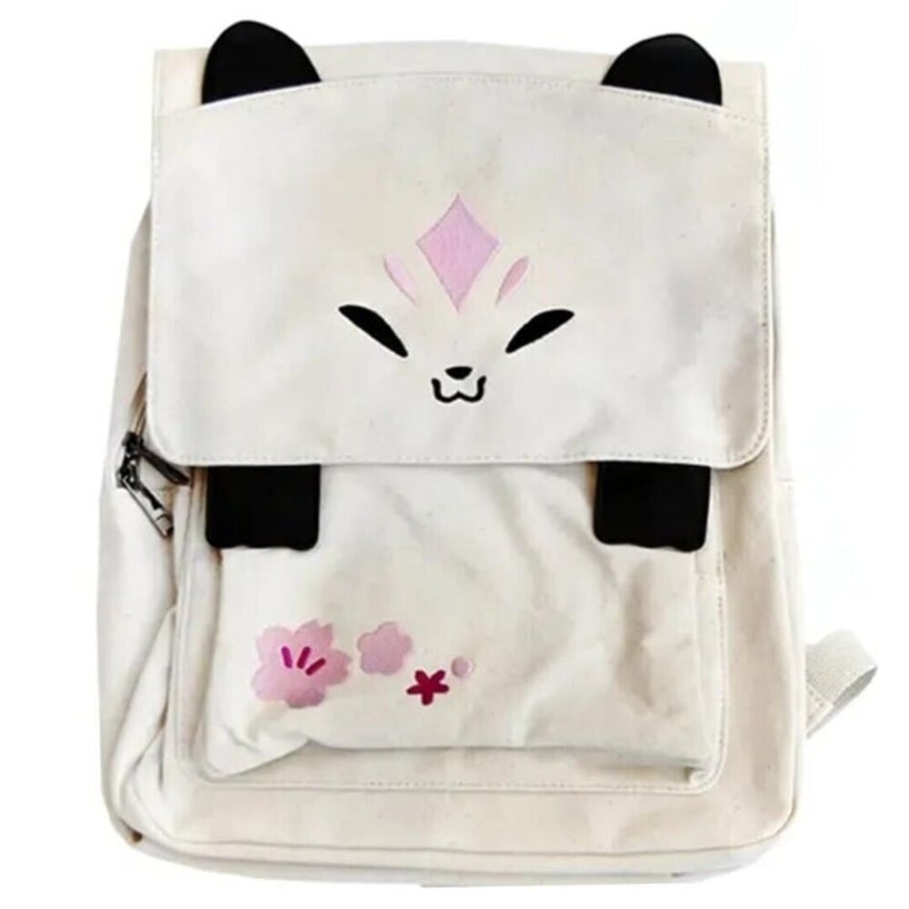 Off-White Spirit‎ Fox Backpack - Pink Sakura Cherry Blossom - Magnetic Closure